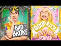 Rich good student vs poor bad student  funny stories about baby doll family