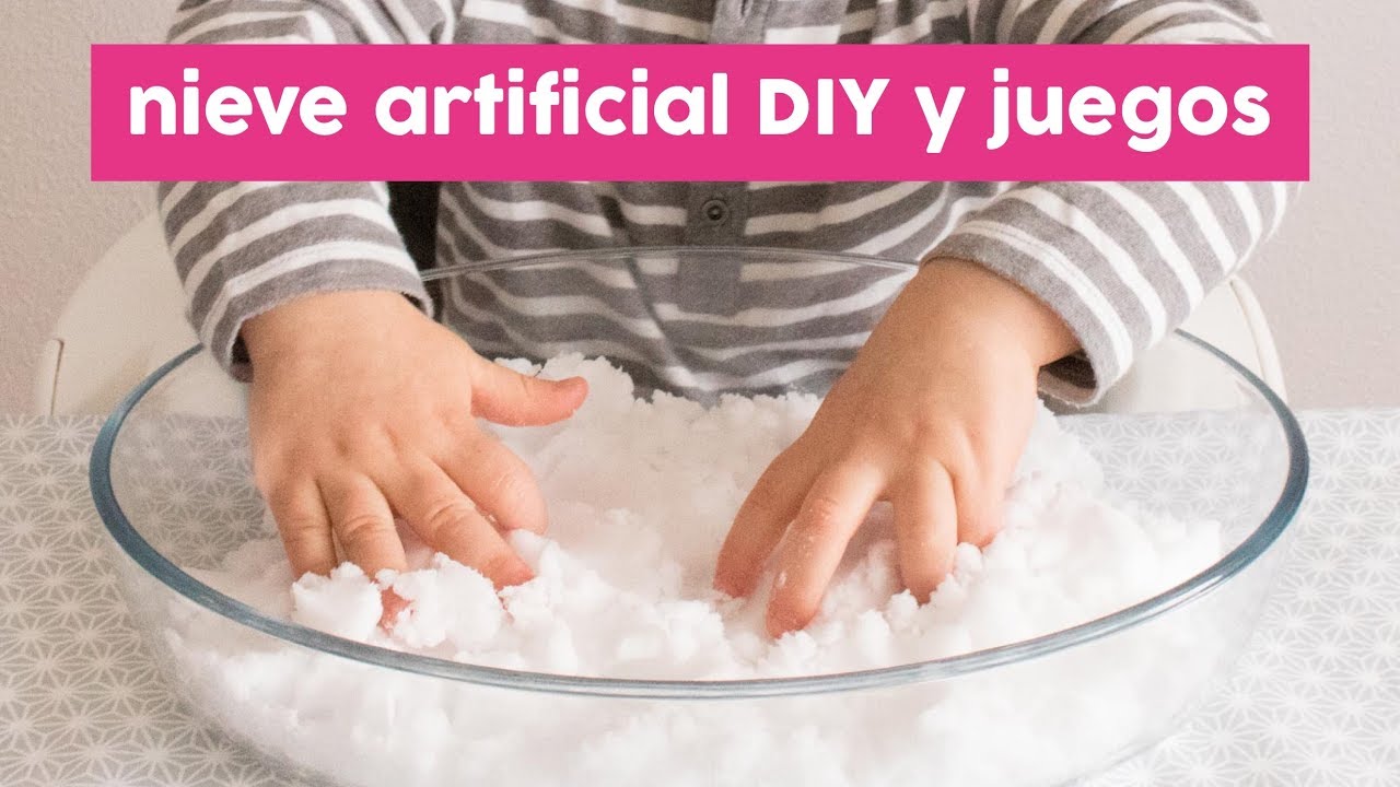 ¿Cómo crear nieve artificial en casa?