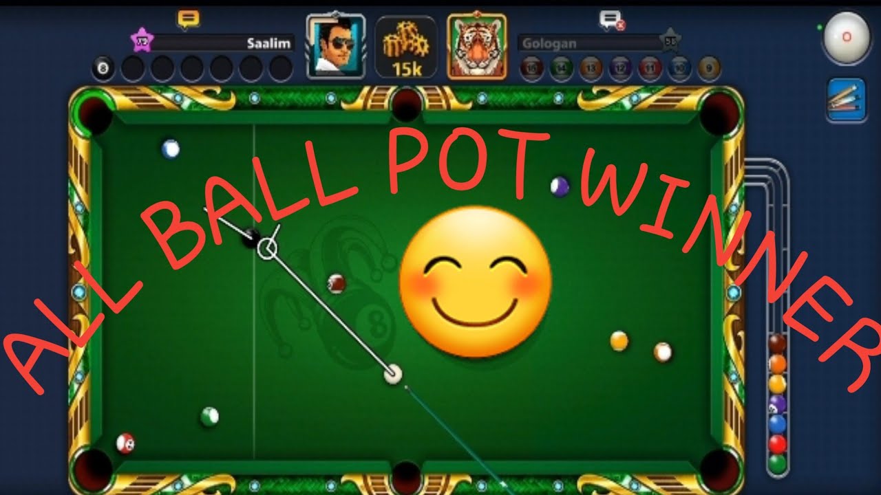 win 15k All ball pot 8 ball pool 