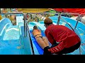 Mat Water Slide Ride Goes Wrong at Columbia Pictures Aquaverse Thailand