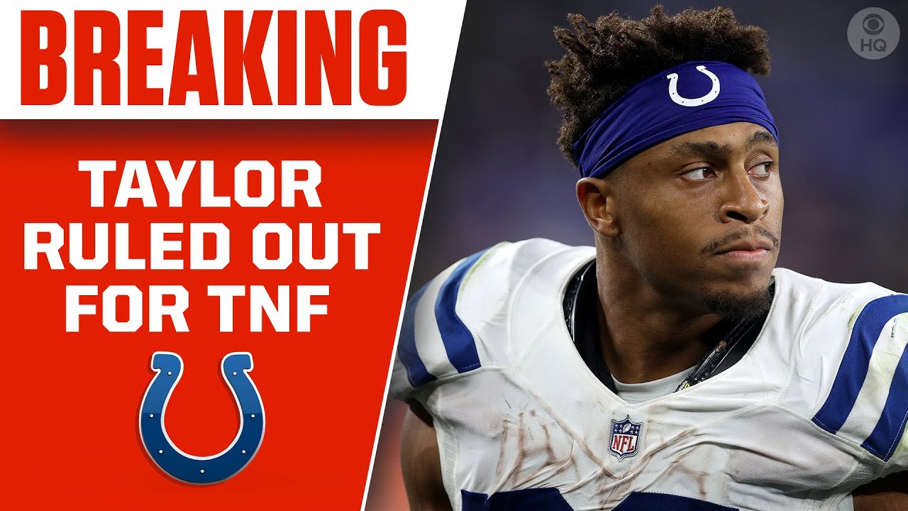 Colts RB Jonathan Taylor ruled out with right ankle injury