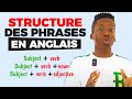 Comment structurer les phrases en anglais grammaire