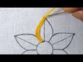 Hand Embroidery Padded Pump Lace Stitch, Beautiful Fluffy Petal Flower Making Idea, Sewing Trick