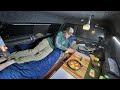 A Rainy Day Truck Camping in the Mountains - Eggs Purgatory