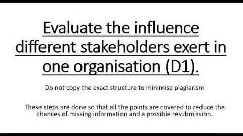 Btec Level 3 Business Unit 1 Business Environment D1