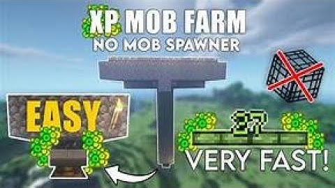 Minecraft: EASY MOB XP FARM TUTORIAL! 1.19 (Without Mob Spawner)