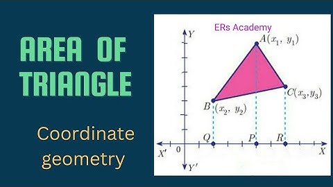 | Area of triangle | coordinate geometry | class 10th | derivation | Area of triangle class 10th |