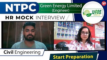 HR Mock Interview For NTPC Green Energy Limited | Civil Engg. | Start Interview Preparation