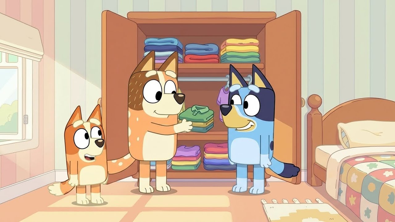 Cleaning the Closet Turns CRAZY 😂🧺 A Simple Job Becomes Big Fun! | Bluey Funny Animation