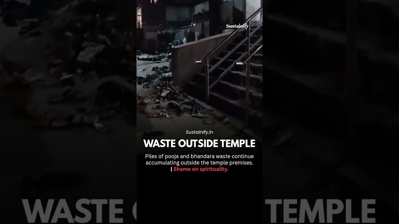 Temple Waste Is Growing | Are We Forgetting Our Responsibility? #cleanindia #sustainability