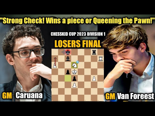 Caruana Defeats Swashbuckling Van Foreest to Join Leaders 