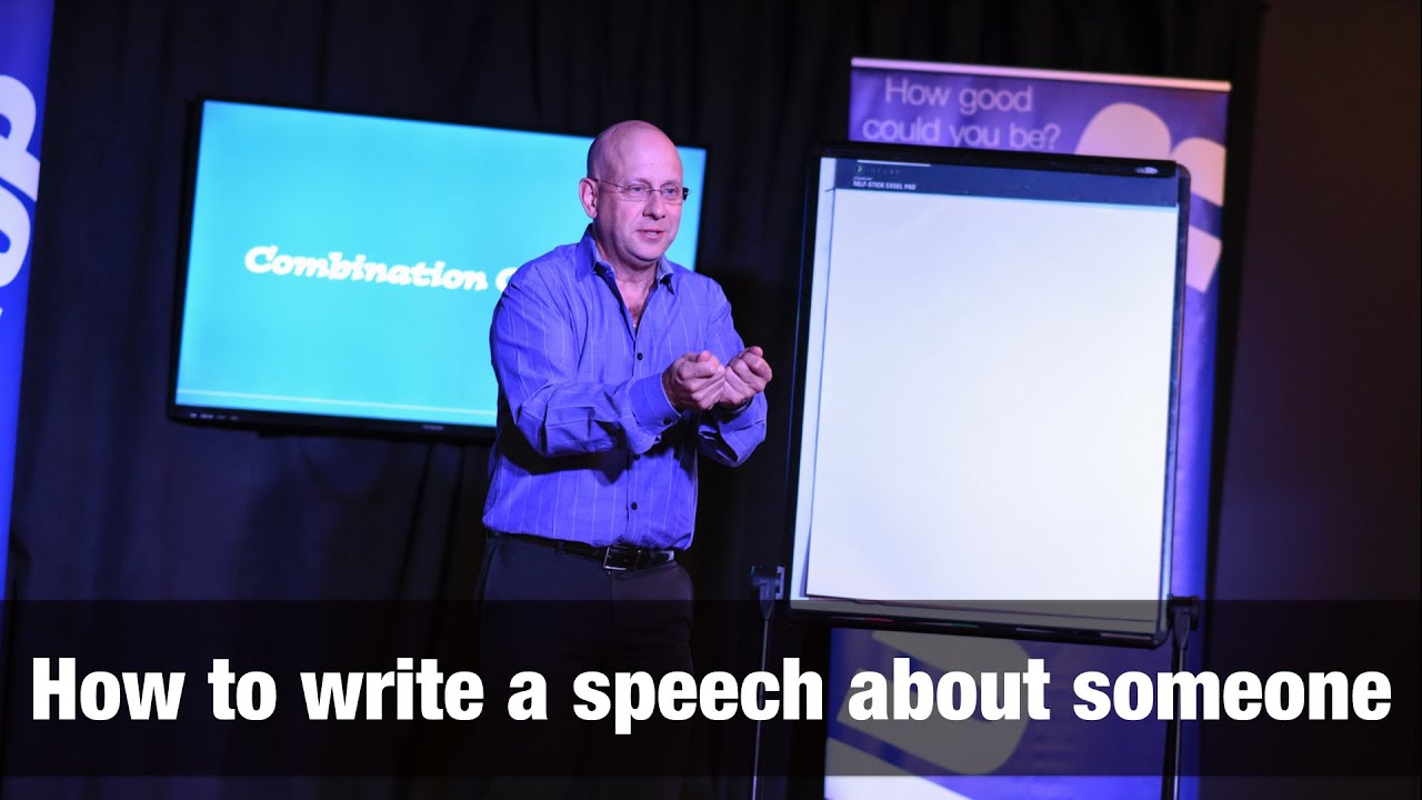 how to write a speech about someone you don't know