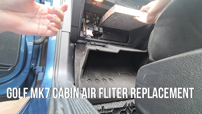 VW Golf MK7 (5G) cabin pollen air filter replacement 