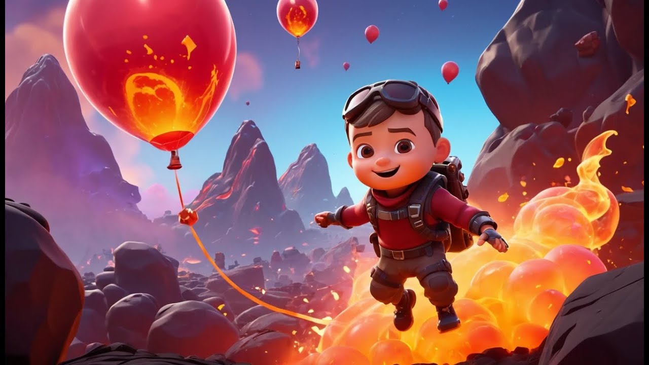Fortnite Baby Rode a Balloon Across the Vo | Kids Songs & Nursery Rhymes