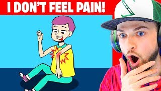 I DON'T feel PAIN and my life is SUPER dangerous! (True Story Animation)