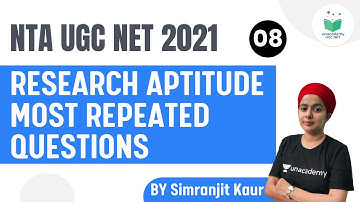 NTA UGC NET 2021 | Simranjit Kaur | Research Aptitude Most Repeated Questions