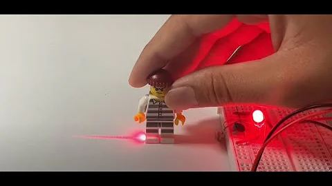 Laser security alarm project with LDR sensor - easy breadboard project