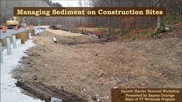 Managing Sediment on Construction Sites (Reconnecting Waterways Workshop)