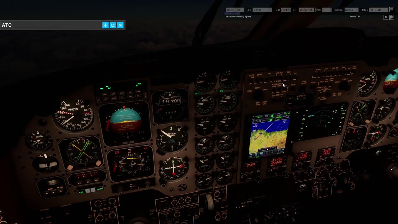 Neofly in Analog King Air to LECO-LFRD with LukeAirTool