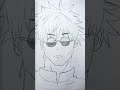 GOJO DRAWING ART BY HUNTER#art #drawing #anime #music #shorts #artist