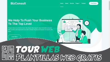 TOUR WEB | PLANTILLA WEB HTML Y CSS PARA NEGOCIOS | BIZCONSULT | GRATIS | 2022