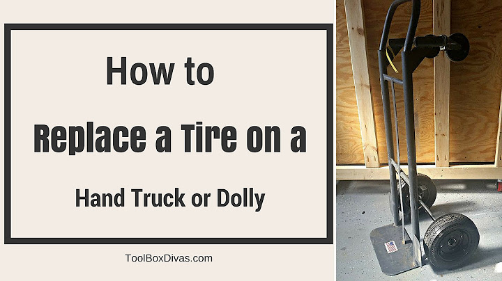 How to Replace a Tire on a Hand Truck or Dolly