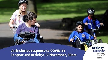 An inclusive response to COVID-19 in sport and activity