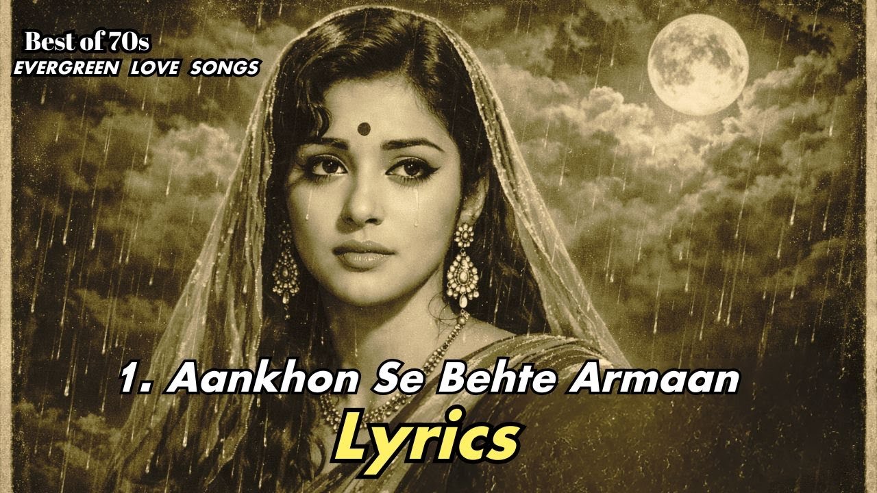 Lyrics Video  - Aankhon Se Behte Armaan  | Old Is Gold Love Classics Song |  Ishq Vibe