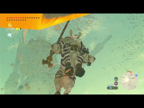 I received a request and tried to defeat a Lynel underground.