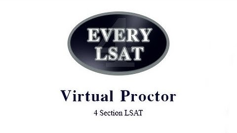 LSAT Proctor / LSAT Timer - 4 Section LSAT Practice Tests