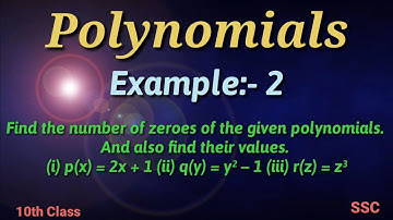 Polynomials||Example:- 2||10th Class||SSC||Maths||తెలుగులో....👍👌