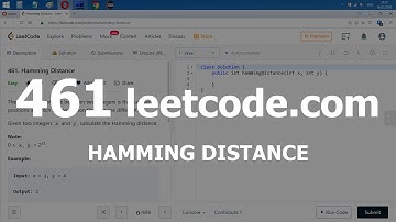 Разбор задачи 461 leetcode.com Hamming Distance. Решение на C++