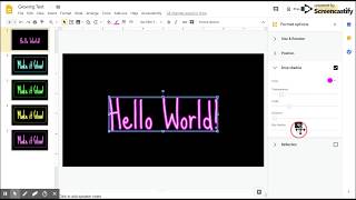 How to create a neon glow effect in Google Slides. - SlidesMania