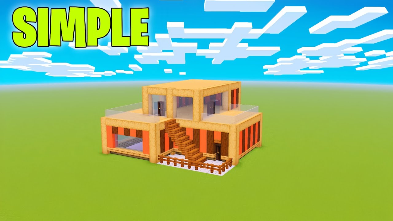 Minecraft Build a Wooden House | MINECRAFT TUTORIAL - YouTube