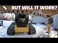 Grinding Ice on a Gravel Driveway