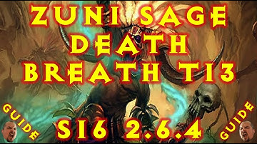 Diablo 3 S16 Zuni Sage Death Breath Speed Farm Build T13 2.6.4