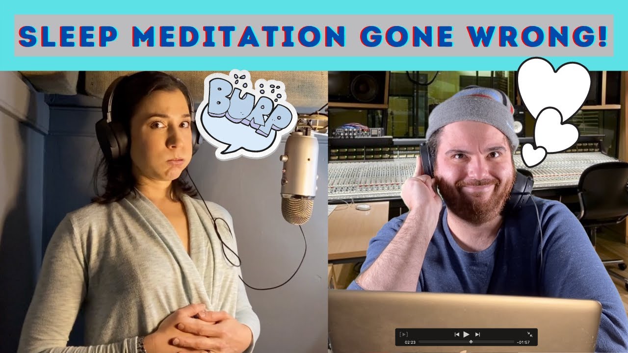 SKETCH COMEDY: SLEEP MEDITATION GONE WRONG! (burping!)