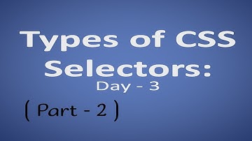 Day - 3 #css #selector (part - 2) | #class and #group #selector