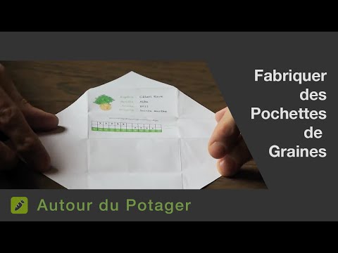 Tuto : Fabriquer un sachet de graines - Incroyables Comestibles