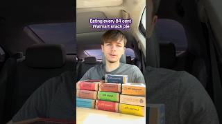 Eating and finishing every 84 cent Walmart snack pie #food #dessert #mukbang #eating #fyp