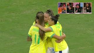 GOOOOOOOL DO BRASIL! PRESSIONAMOS LÁ EM CIMA E, NUM LANCE BIZARRO, ABRIMOS O PLACAR NUM GOL CONTRA!