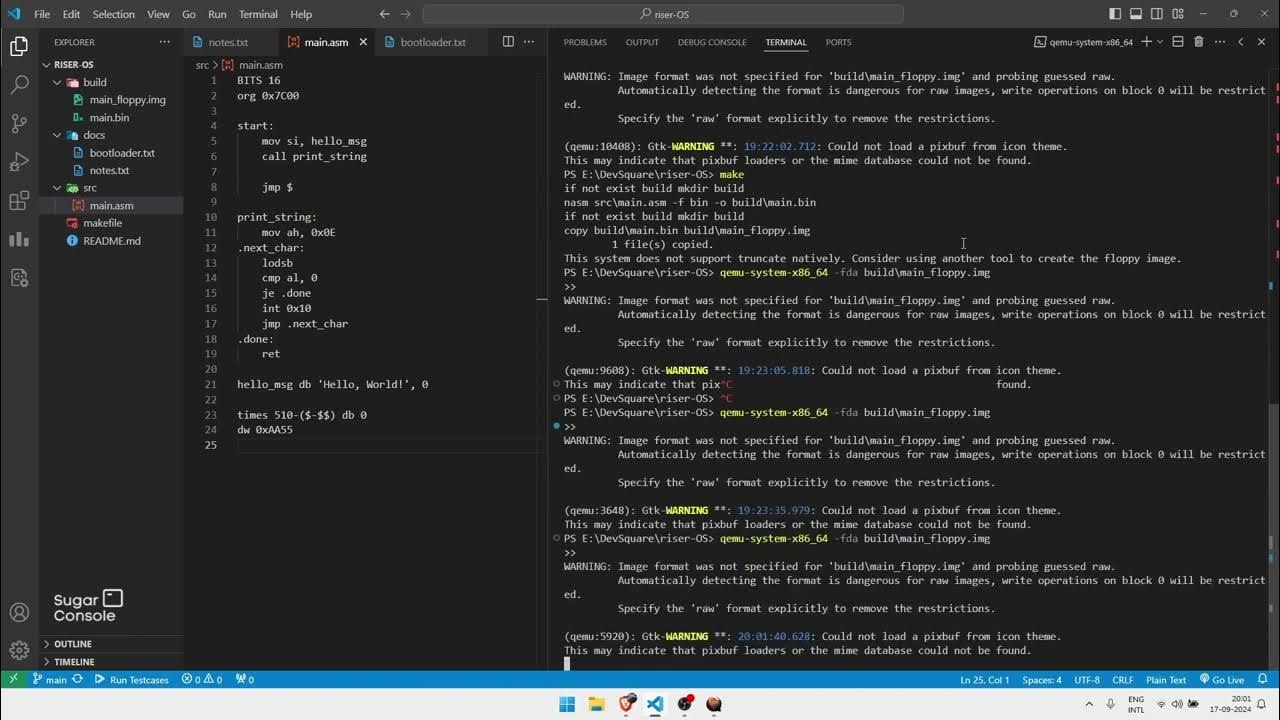 Writing Operating System From Scratch | OS Dev 1 - YouTube