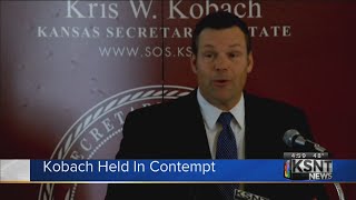 Kris Kobach To Appeal Contempt Of Court Decision