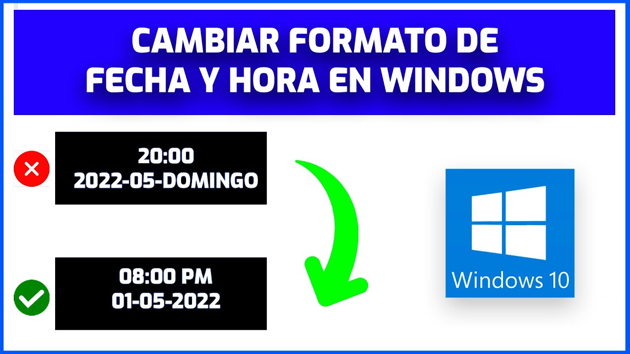 Como Cambiar el formato de Fecha y Hora en Windows10 ⏰ [ de 24 a 12