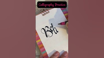 CALLIGRAPHY PRACTICE | BELIEVE | Pilot Parallel Pen | 3.0mm