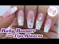 Como hacer Uñas Acrílicas BABY BOOMER  🥰 con MARIPOSAS  ENCAPSULADAS💜