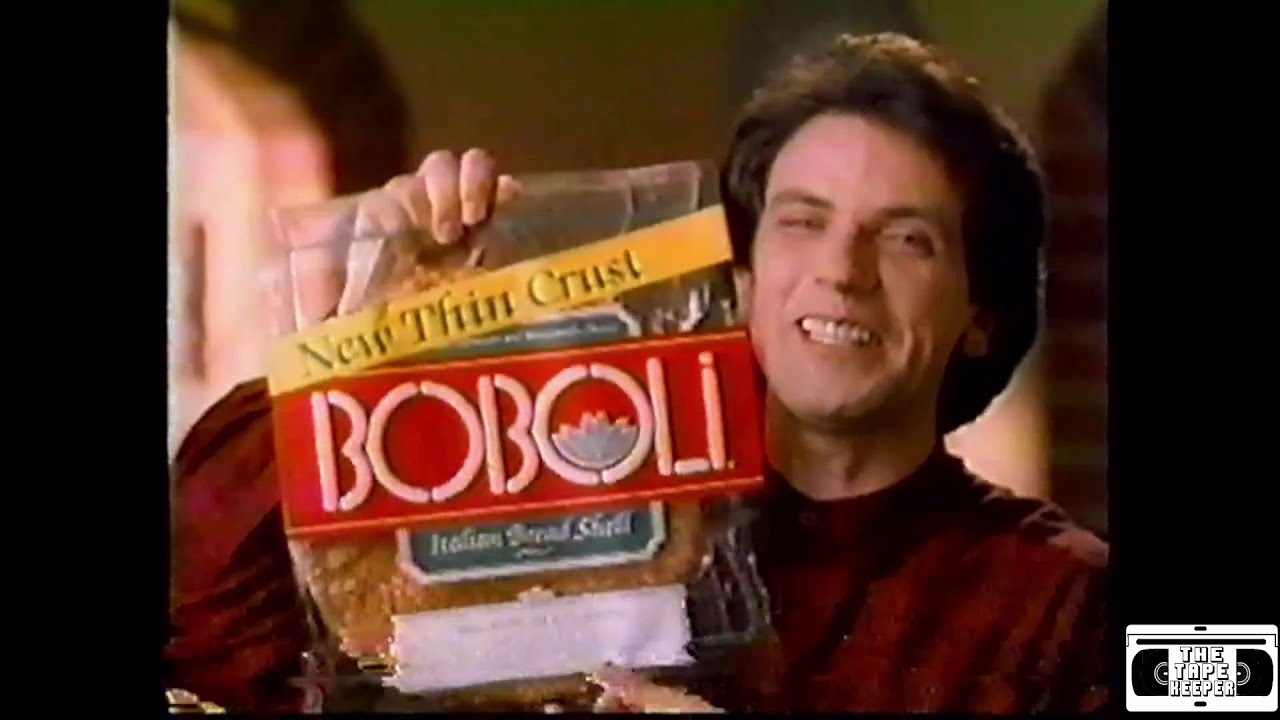 Boboli Thin Crust Pizza Commercial 1994 YouTube