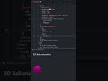 3D Ball ⚽ Bounce Animation HTML and CSS tutorial for beginners VSCode Editor #shorts #coding