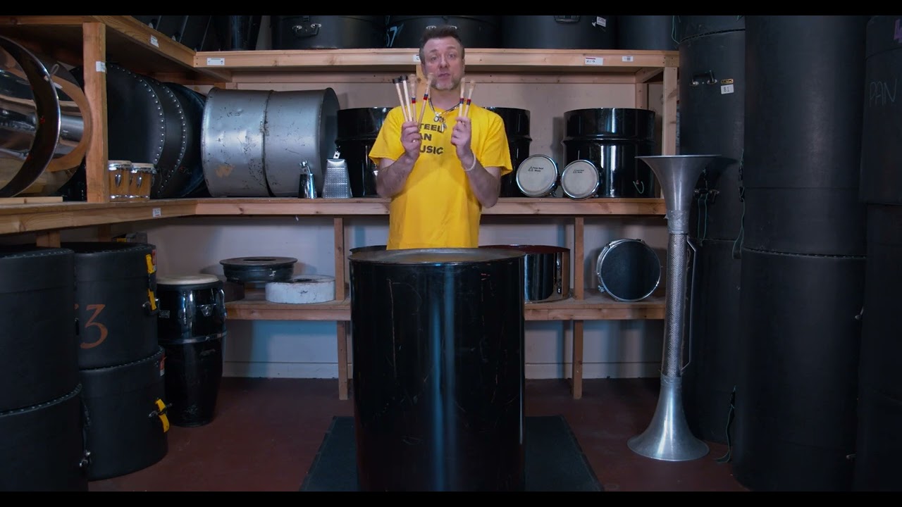 Sticks for Cello and Guitar Steel Pan Instruments.