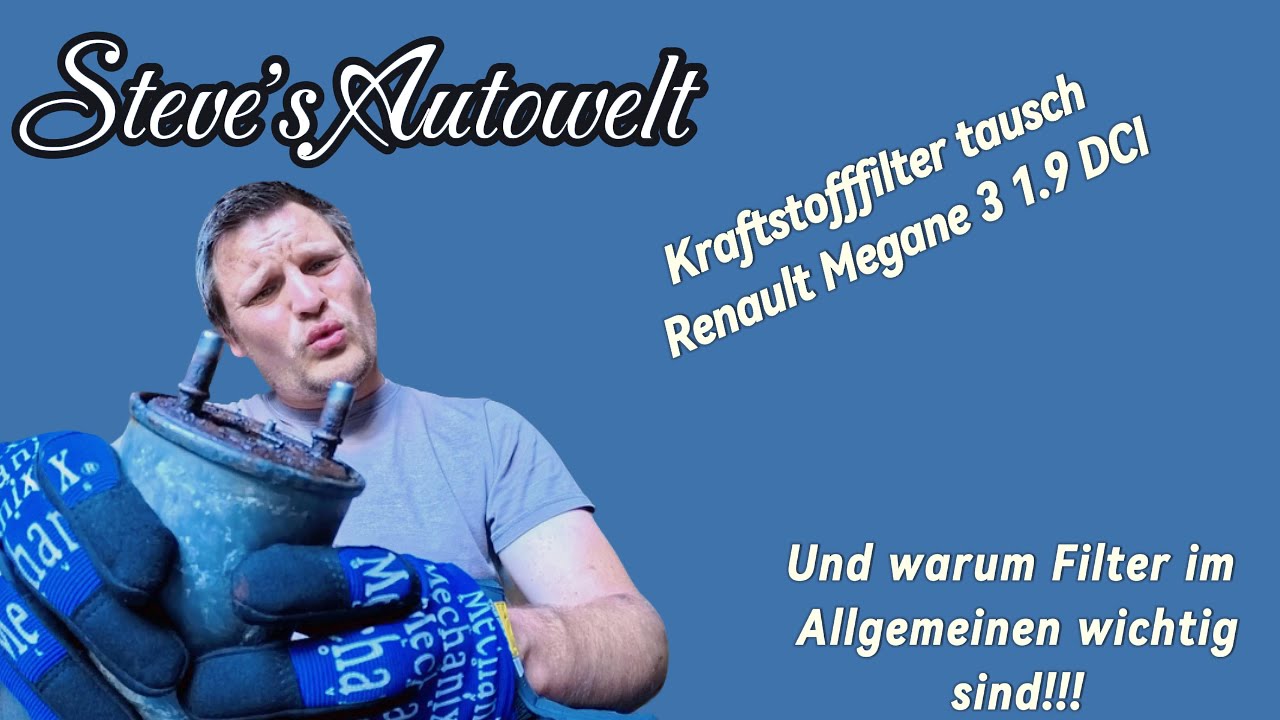 Renault Megane III 1.9 DCI Kraftstofffilter tausch, und warum im Allgemeinen Filter wichtig sind !